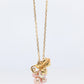 Mikimoto Necklace. Vintage 18k Gold Mikimoto Pearl Grape Vine Cluster pendant.