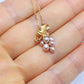 Mikimoto Necklace. Vintage 18k Gold Mikimoto Pearl Grape Vine Cluster pendant.