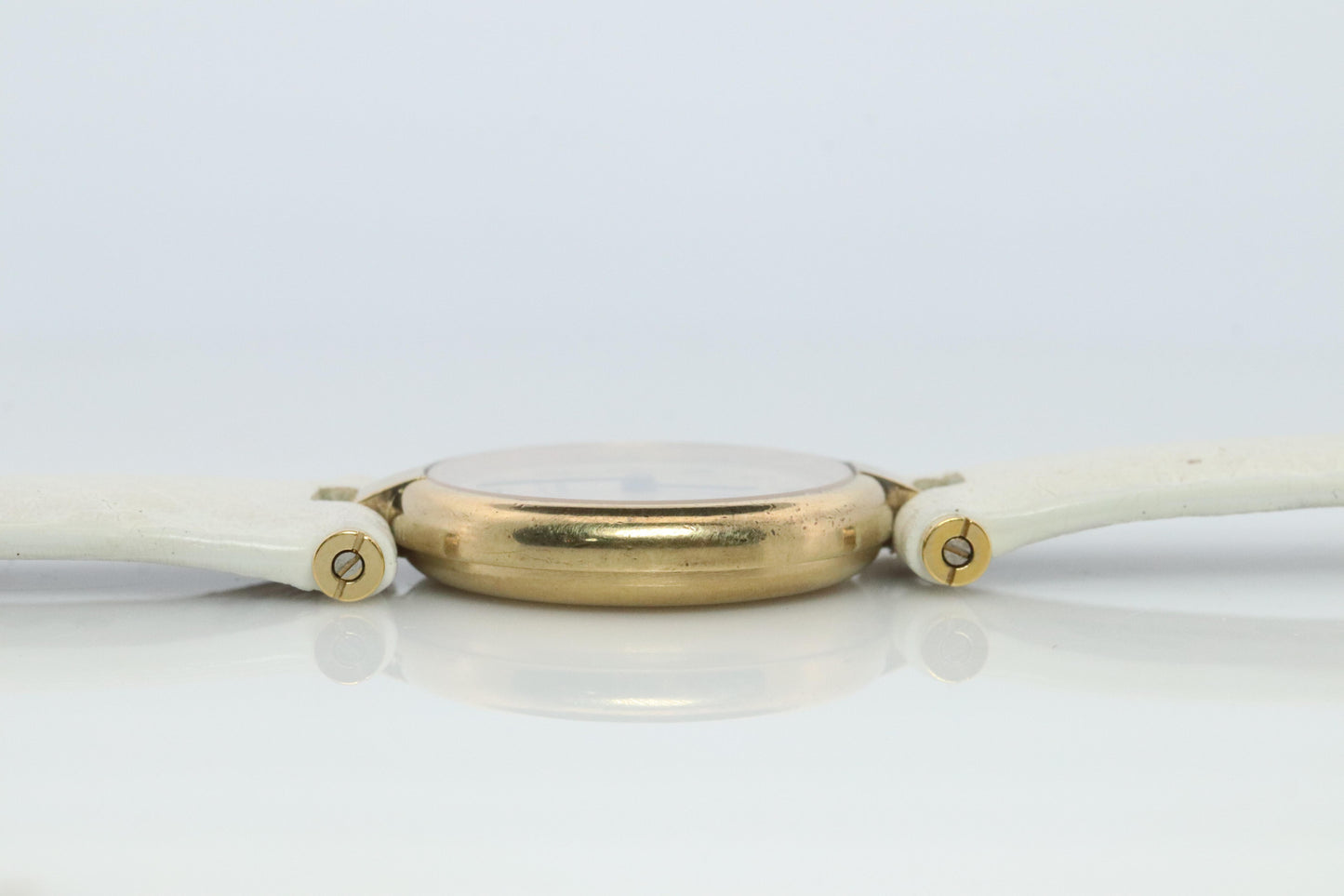 Genuine Cartier Watch. Must de Cartier Vendome 590004 Round Argent Arabic Face
