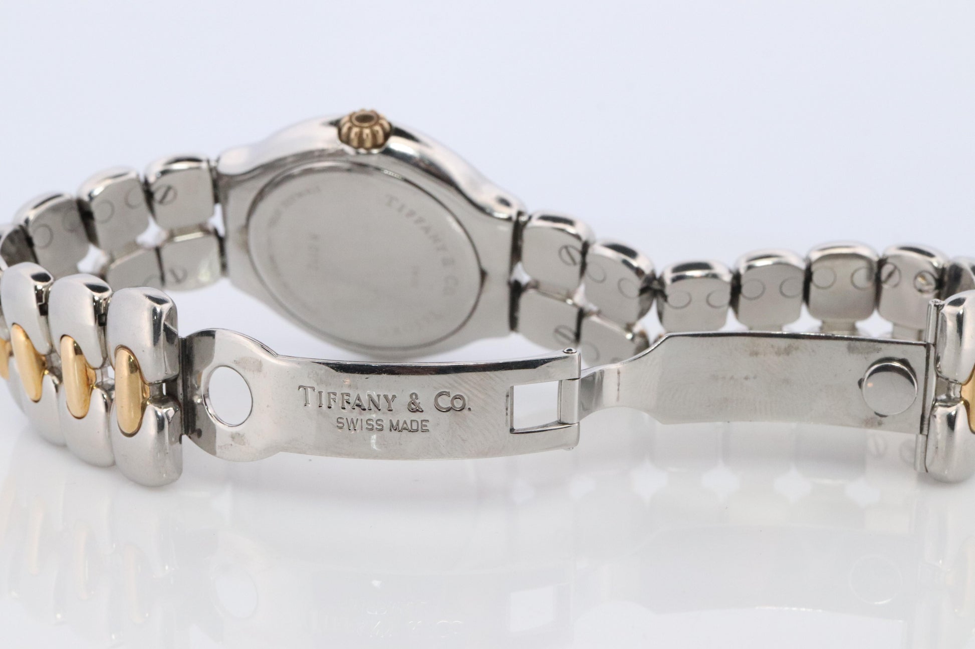 Tiffany and Co Watch. 18k Tiffany Tesoro M0112 Large 34mm Wristwatch