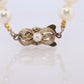 MIKIMOTO 14k Yellow Gold Pearl Necklace. 7mm Pearls 15.5in Necklace.