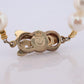 MIKIMOTO 14k Yellow Gold Pearl Necklace. 7mm Pearls 15.5in Necklace.