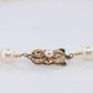 MIKIMOTO 14k Yellow Gold Pearl Necklace. 7mm Pearls 15.5in Necklace.