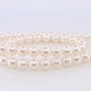 MIKIMOTO 14k Yellow Gold Pearl Necklace. 7mm Pearls 15.5in Necklace.
