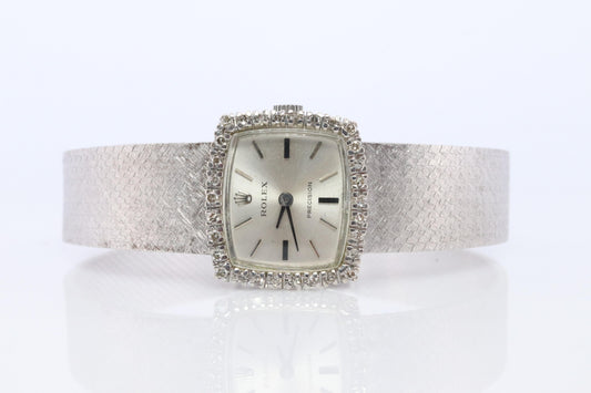 Genuine Diamond Rolex Watch. Ladies Rolex 2652 Vintage Genuine Manual Watch.
