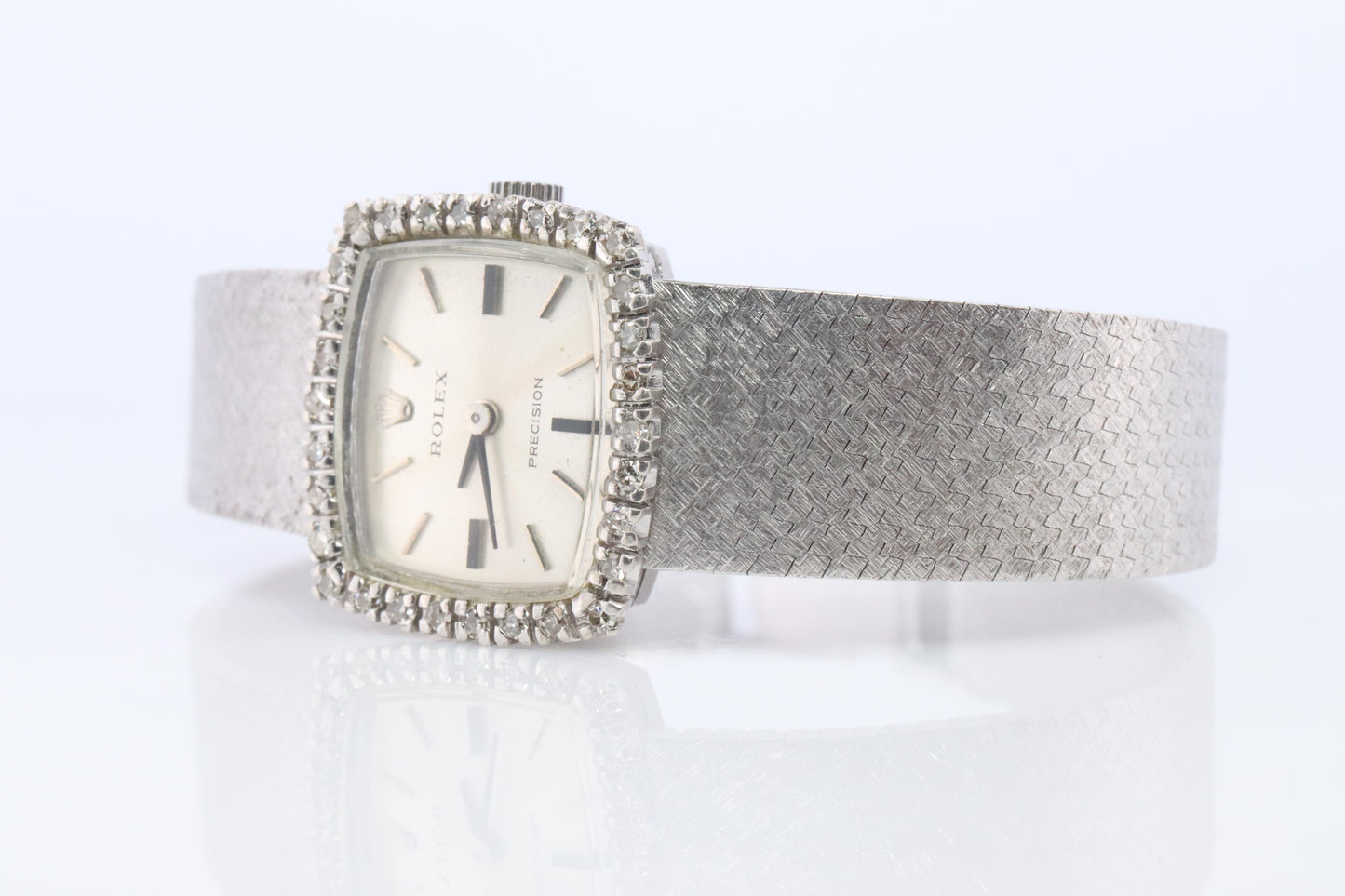 Genuine Diamond Rolex Watch. Ladies Rolex 2652 Vintage Genuine Manual Watch.
