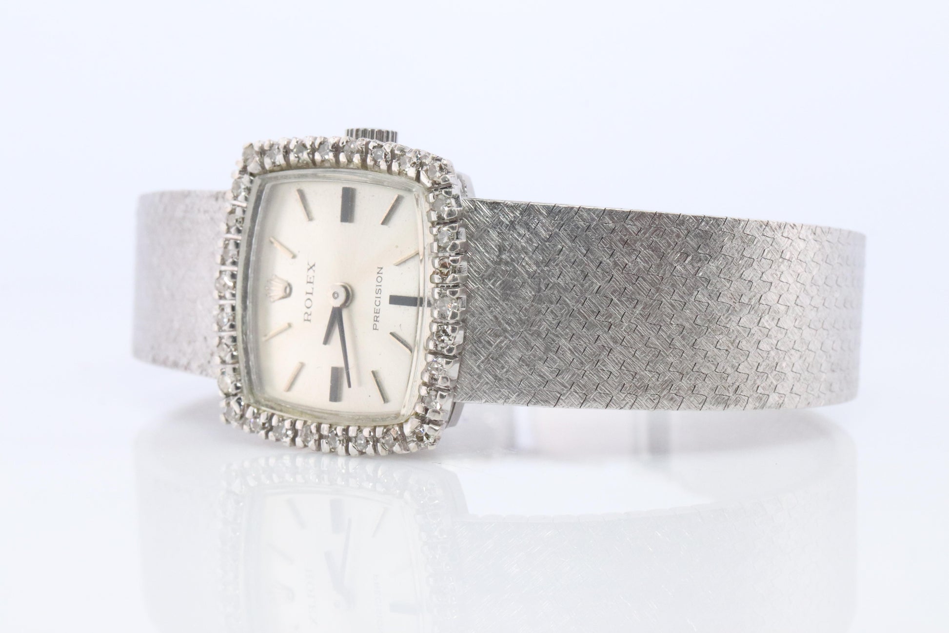 Genuine Diamond Rolex Watch. Ladies Rolex 2652 Vintage Genuine Manual Watch.