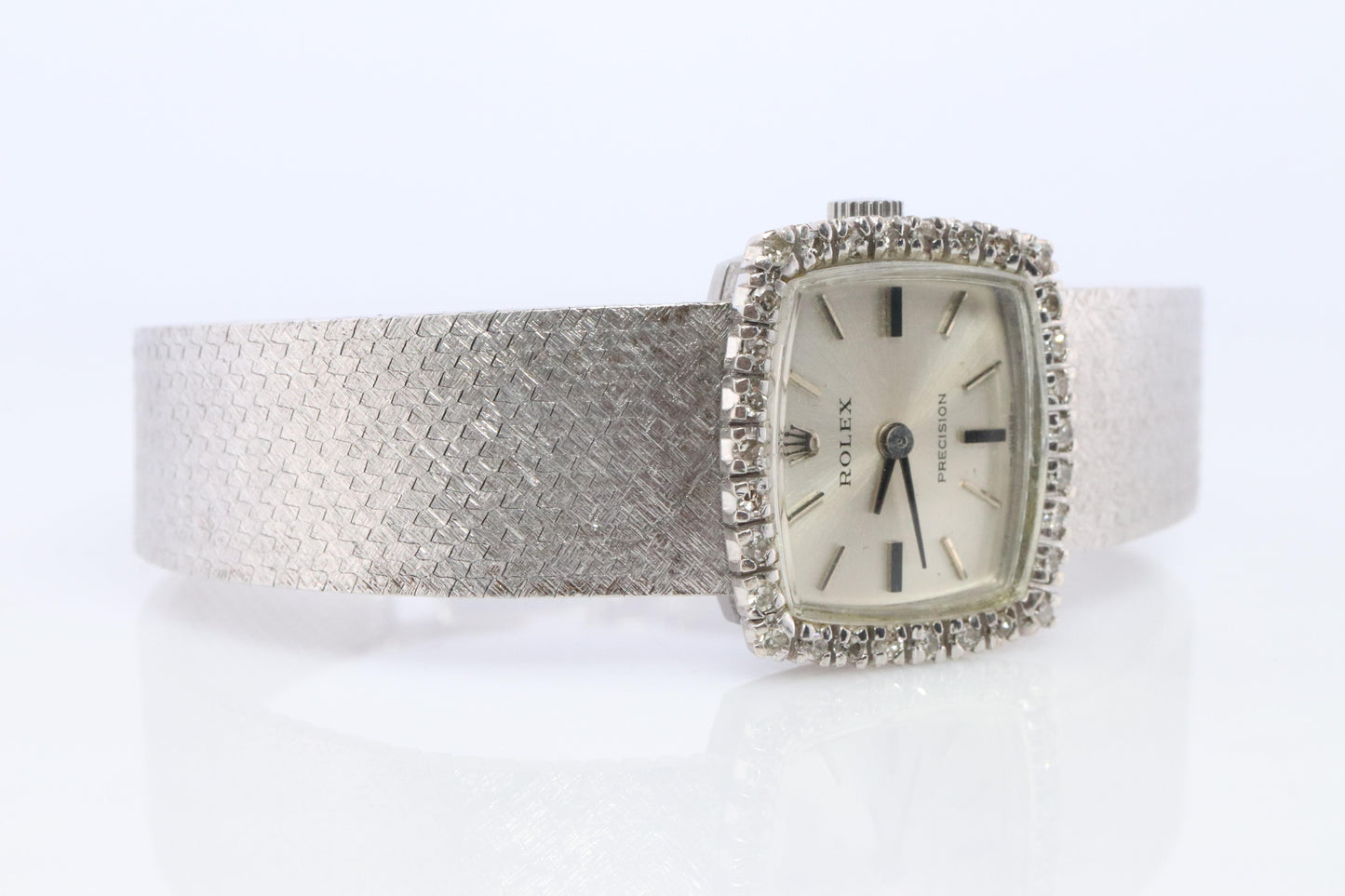 Genuine Diamond Rolex Watch. Ladies Rolex 2652 Vintage Genuine Manual Watch.