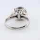 TASAKI Ring. Genuine Tahitian Pearl Solitaire and Diamond. PT900 Large Tahitian.