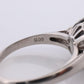 TASAKI Ring. Genuine Tahitian Pearl Solitaire and Diamond. PT900 Large Tahitian.
