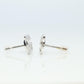 Vintage GUCCI Earrings. 18k White Gold Gucci Interlink Logo Studs
