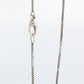 Vintage GUCCI Necklace. Bamboo Cross Gucci Logo Sterling Silver Pendant