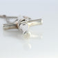 Vintage GUCCI Necklace. Bamboo Cross Gucci Logo Sterling Silver Pendant