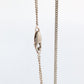 Vintage GUCCI Necklace. Geometric Cross Gucci Logo Sterling Silver Pendant