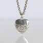 Vintage GUCCI Necklace. 925 sterling Heart Blind for Love Pendant