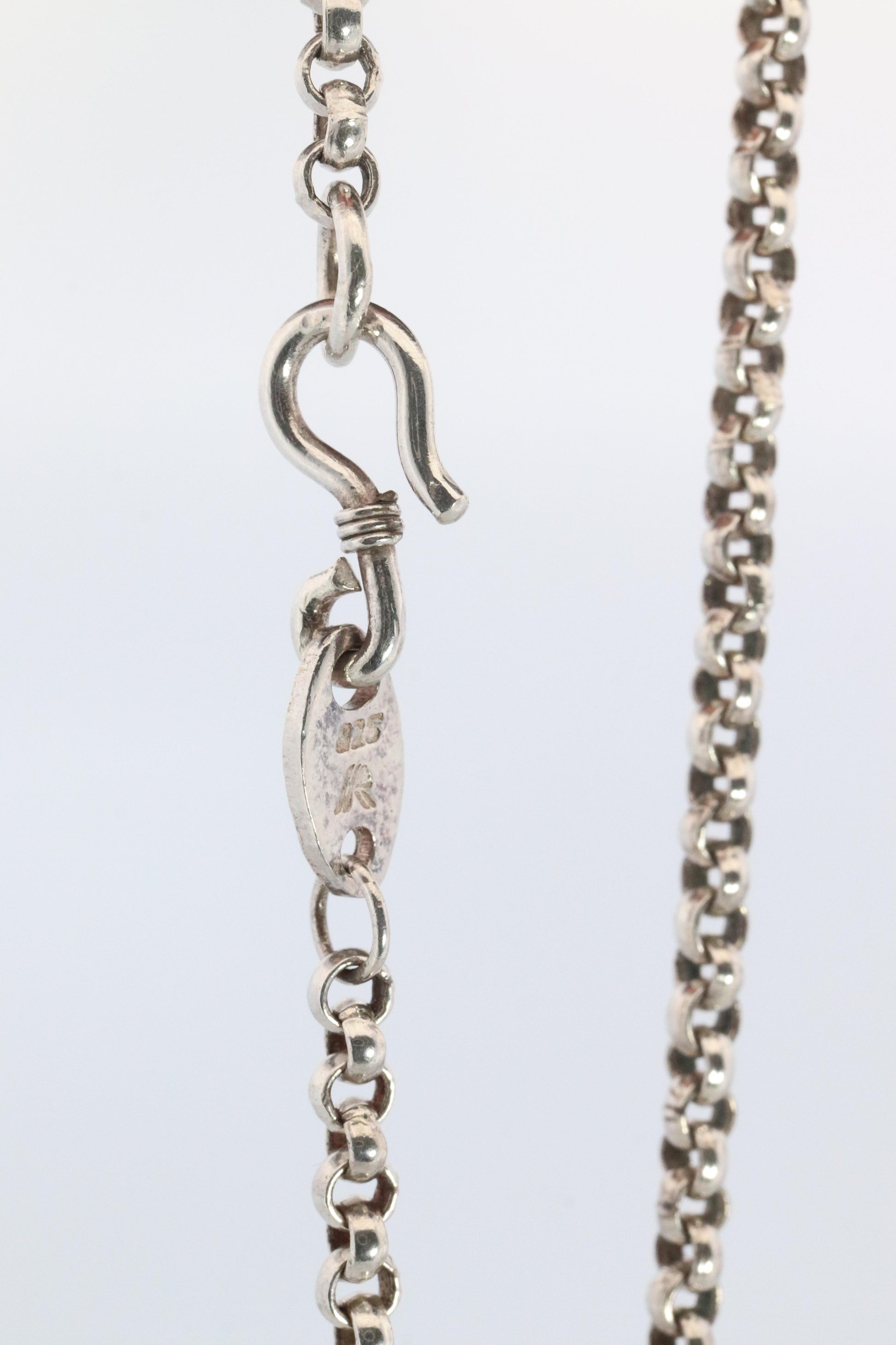 Vintage GUCCI Necklace. 925 sterling Heart Blind for Love Pendant