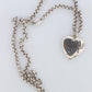 Vintage GUCCI Necklace. 925 sterling Heart Blind for Love Pendant