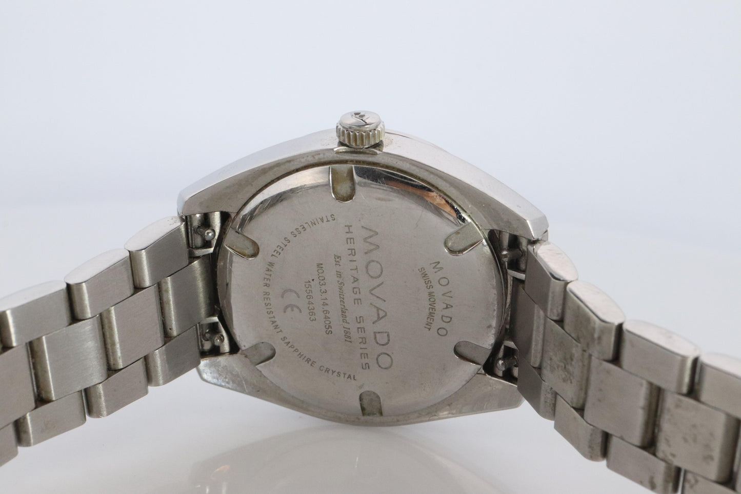 MOVADO Watch. Diamond Bezel Ladies Movado Datron Heritage Series
