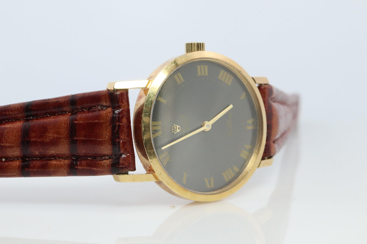 Genuine 18k Rolex Watch. 18k YG Rolex CELLINI 4109 Round Wrist Watch