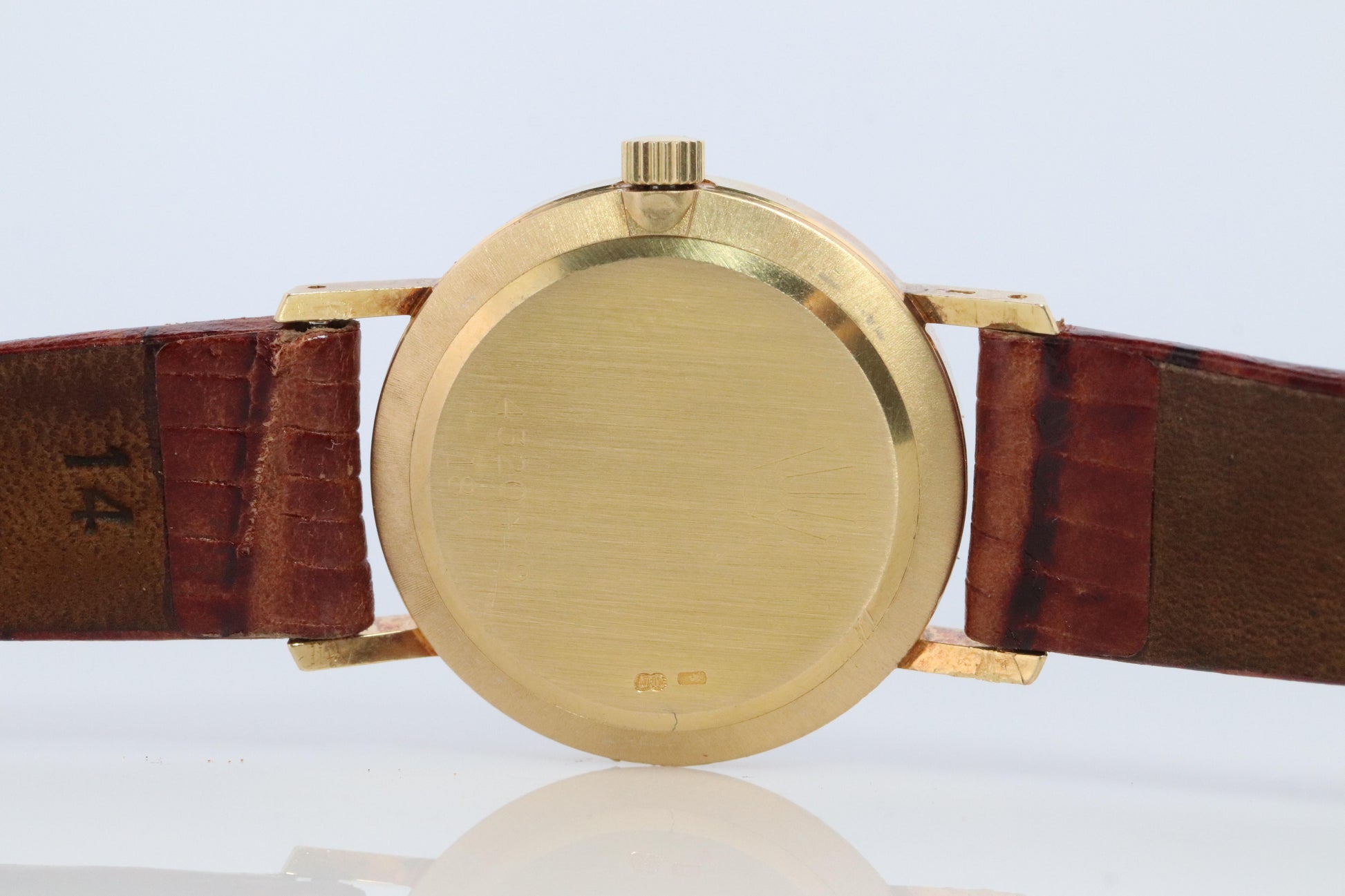 Genuine 18k Rolex Watch. 18k YG Rolex CELLINI 4109 Round Wrist Watch