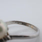 Mikimoto Sapphire Pearl Ring. 14k Mikimoto Sapphire Twin Pearl Bypass band.