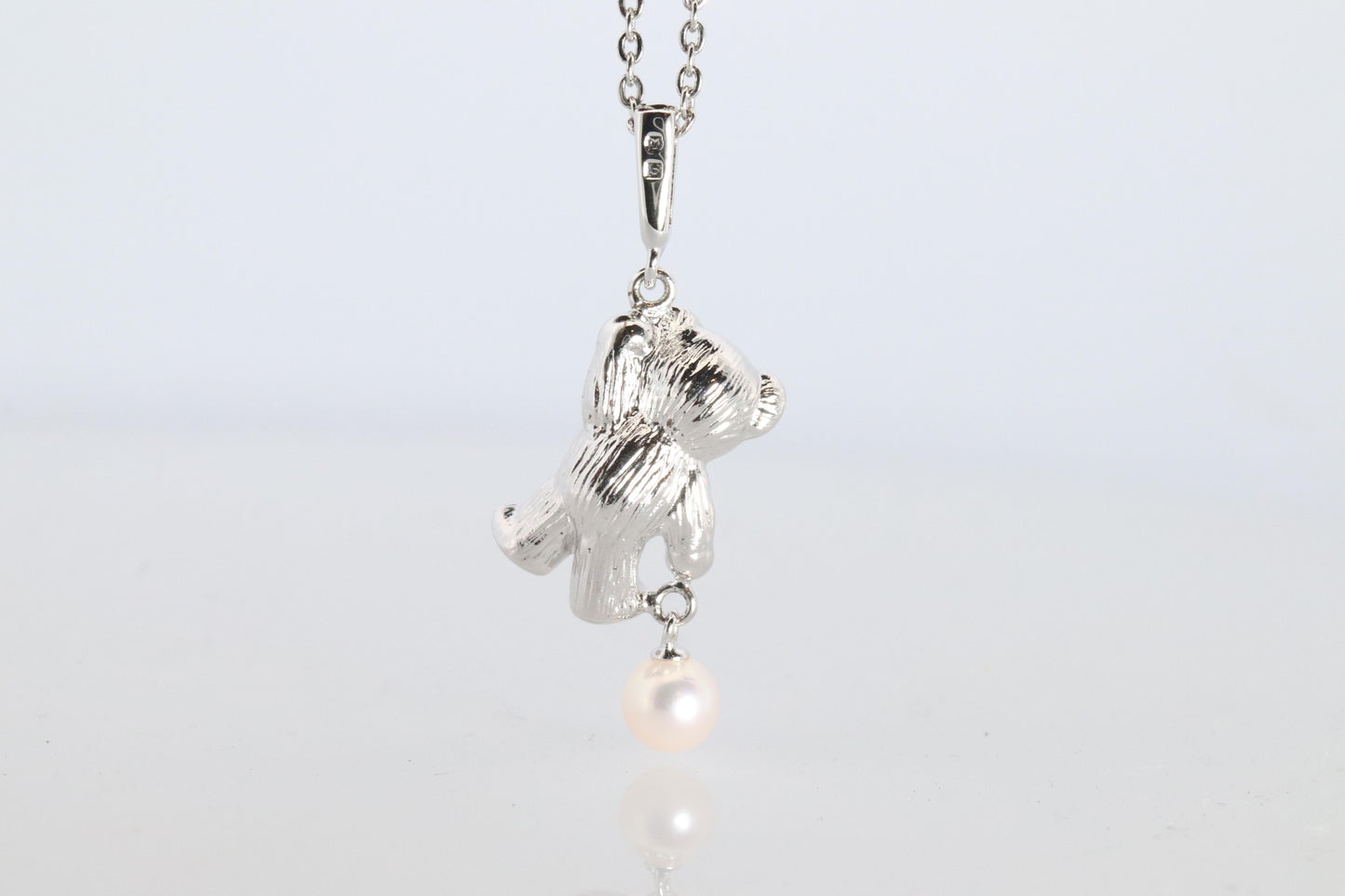 Mikimoto Pendant Sterling Silver. Mikimoto Teddy Bear Pearl Pendant Necklace.