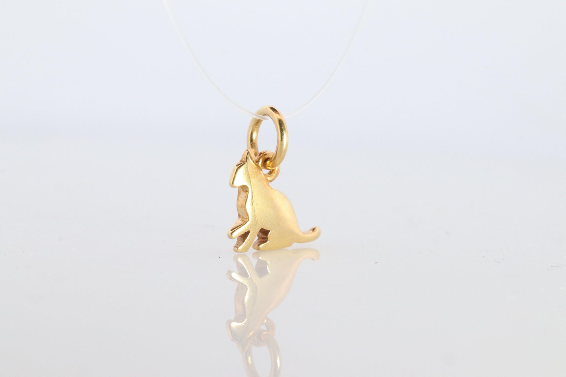 18k POMELATTO Charm. 18k DODO Kitten Cat Heart Pendant Bracelet Charm.
