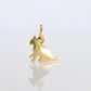 18k POMELATTO Charm. 18k DODO Kitten Cat Heart Pendant Bracelet Charm.