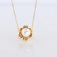 Mikimoto Pendant. Vintage 18k Gold Mikimoto Pearl Flower Necklace.