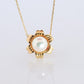 Mikimoto Pendant. Vintage 18k Gold Mikimoto Pearl Flower Necklace.