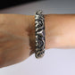 Dian Malouf Cuff Bracelet. Wide Heart Heavy sterling Silver Cuff Bracelet
