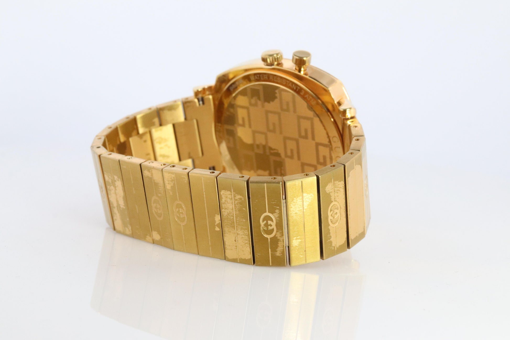 GUCCI Grip Roulette YA157416 Watch. Gold Tone Gucci 157.3 WristWatch