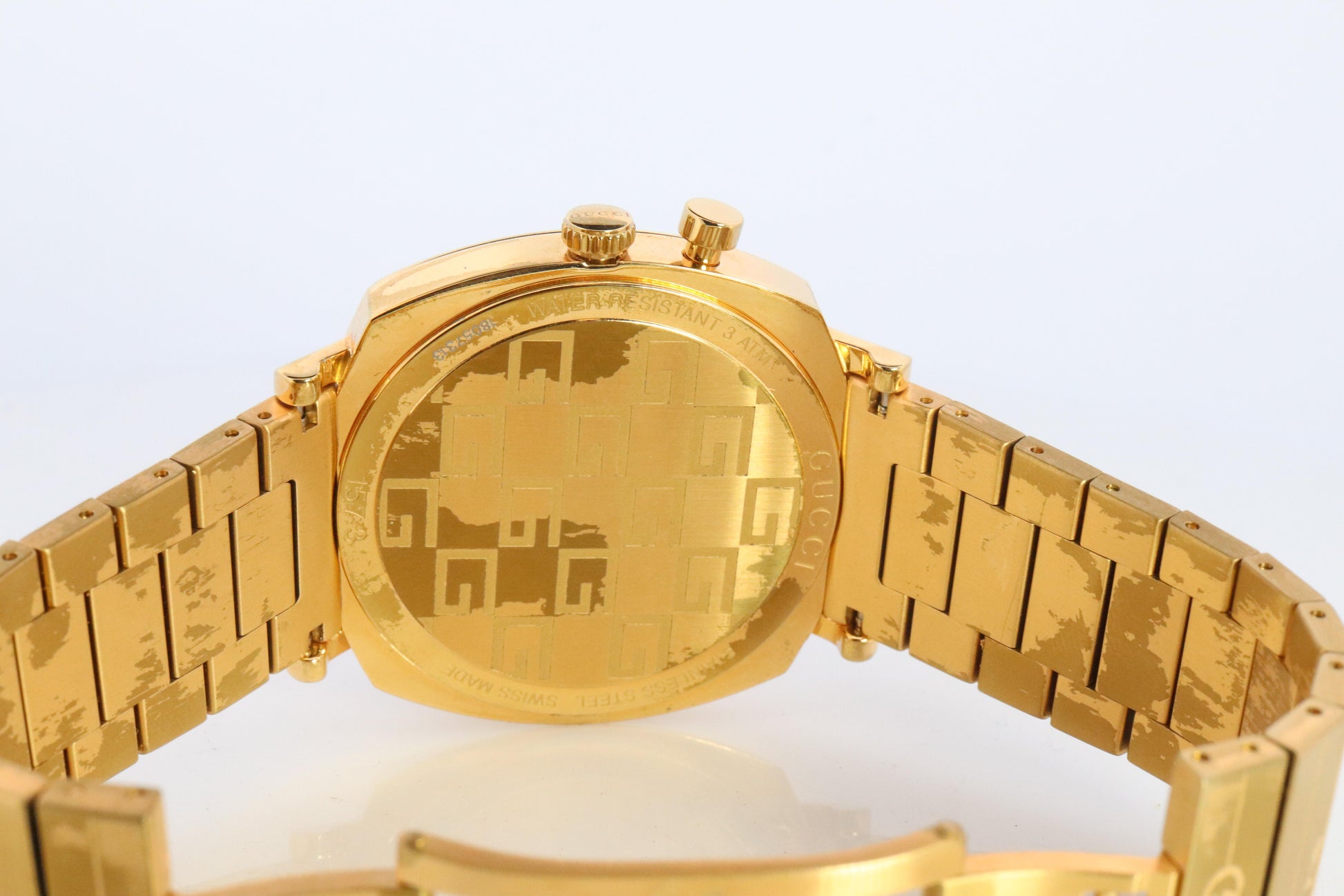 GUCCI Grip Roulette YA157416 Watch. Gold Tone Gucci 157.3 WristWatch