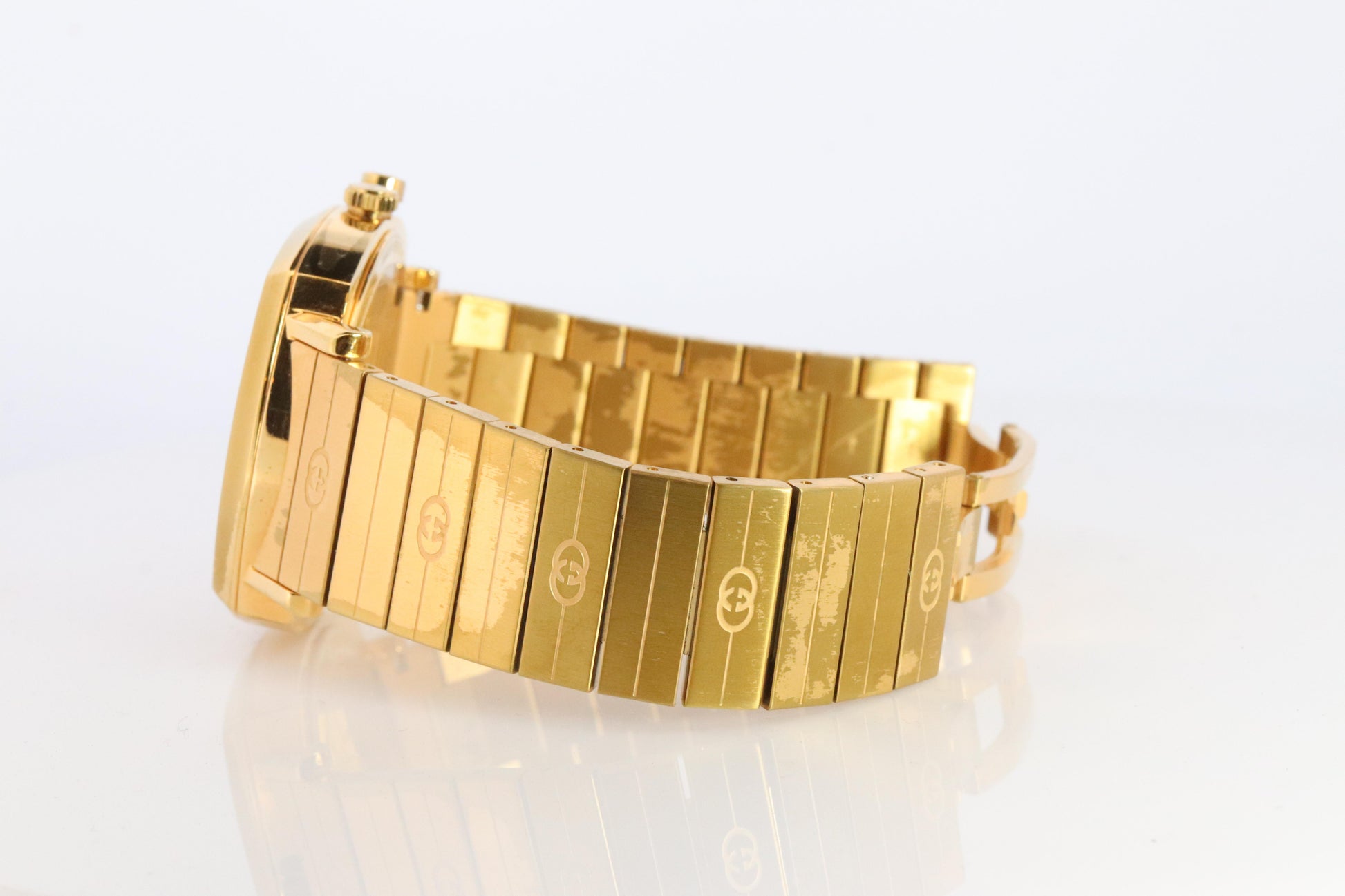 GUCCI Grip Roulette YA157416 Watch. Gold Tone Gucci 157.3 WristWatch