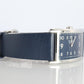 Tiffany and Co East and West Watch. Ladies Navy Blue T&Co Tank wristwatch.