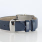 Tiffany and Co East and West Watch. Ladies Navy Blue T&Co Tank wristwatch.
