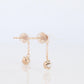 Diamond Stud Earrings. 18k YG 2/3ctw Diamond solitaire Dangle earrings.