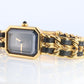 Chanel Watch. Genuine Chanel Premiere XL Ladies WristWatch. Plaque and Leather