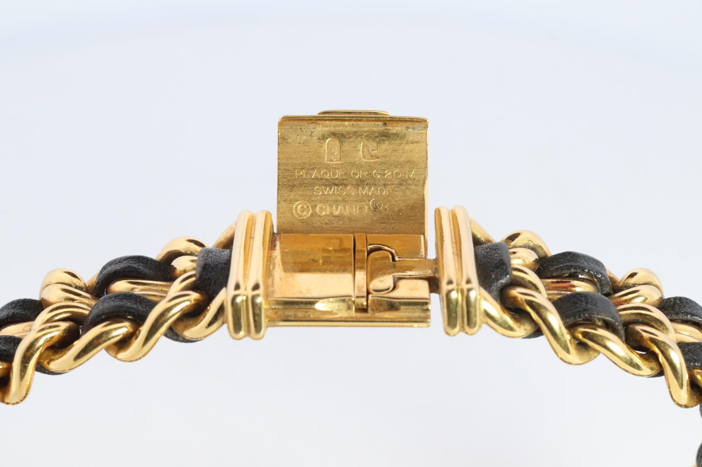 Chanel Watch. Genuine Chanel Premiere XL Ladies WristWatch. Plaque and Leather