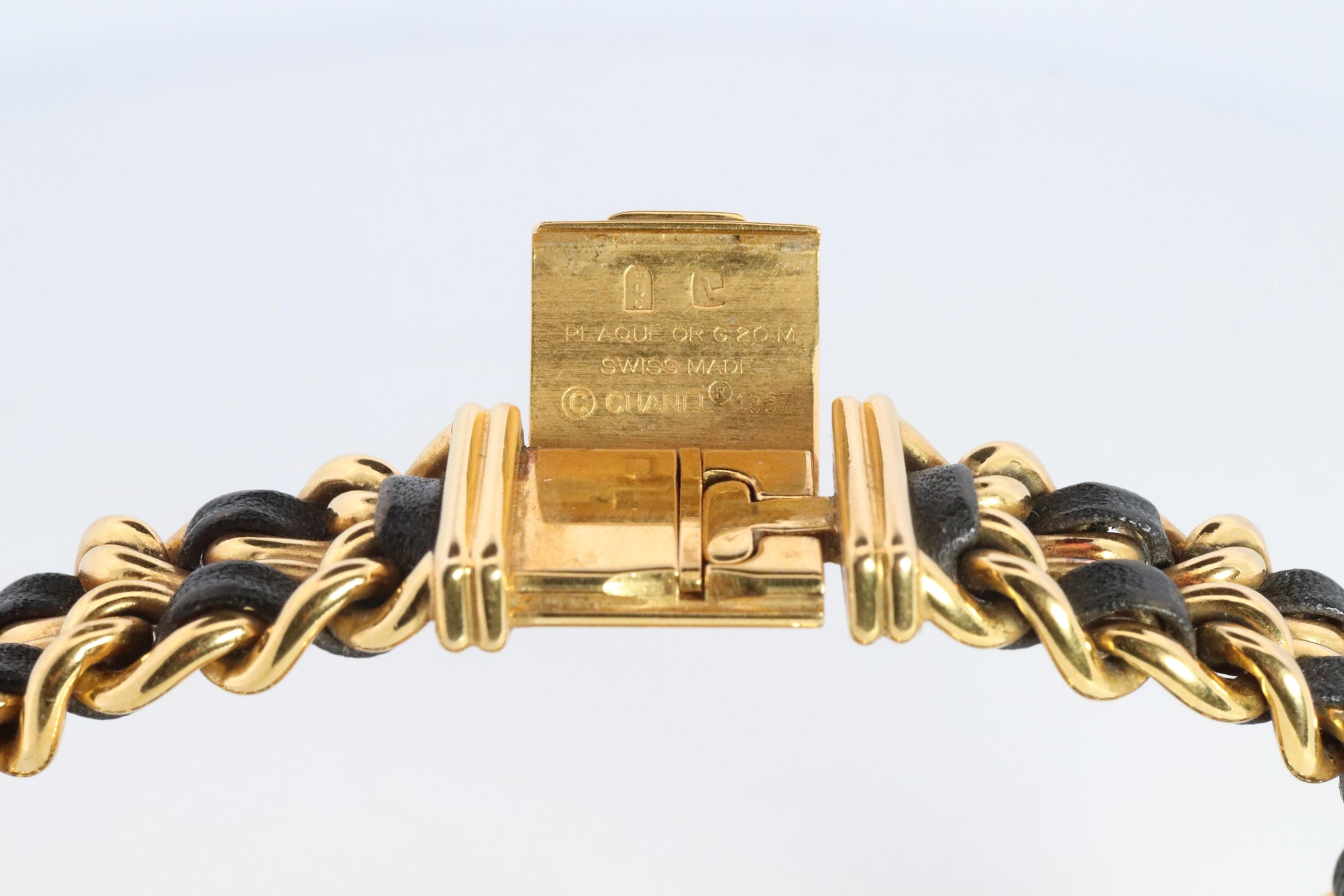 Chanel Watch. Genuine Chanel Premiere XL Ladies WristWatch. Plaque and Leather
