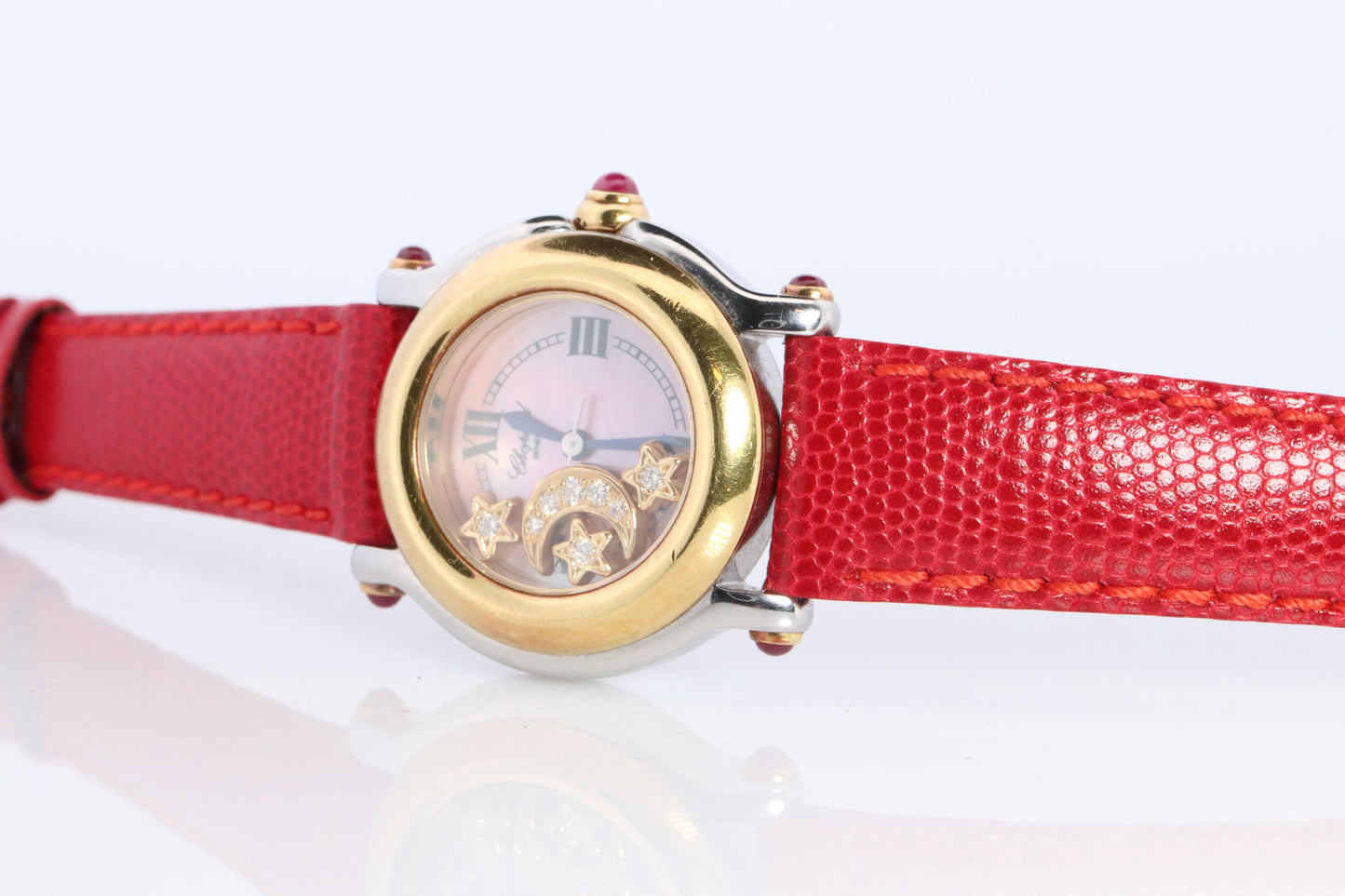 Chopard Happy Sport Moon and Stars Diamond Watch. Chopard LUC 27/8246-21 Ladies