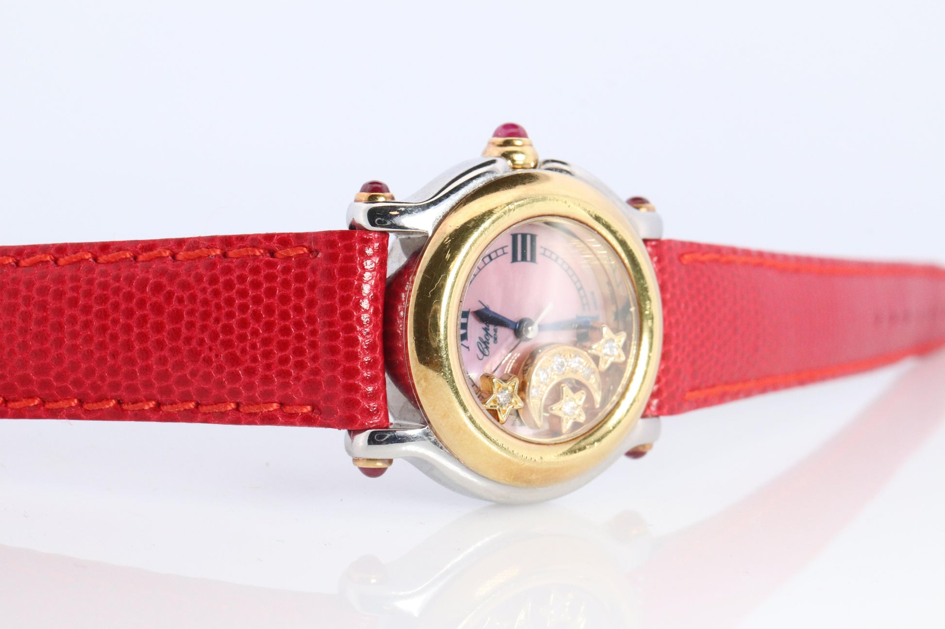 Chopard Happy Sport Moon and Stars Diamond Watch. Chopard LUC 27/8246-21 Ladies