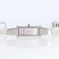 Vintage GUCCI 1500L Quartz Wrist Watch. Gucci Silver Pink MOP Bangle Watch