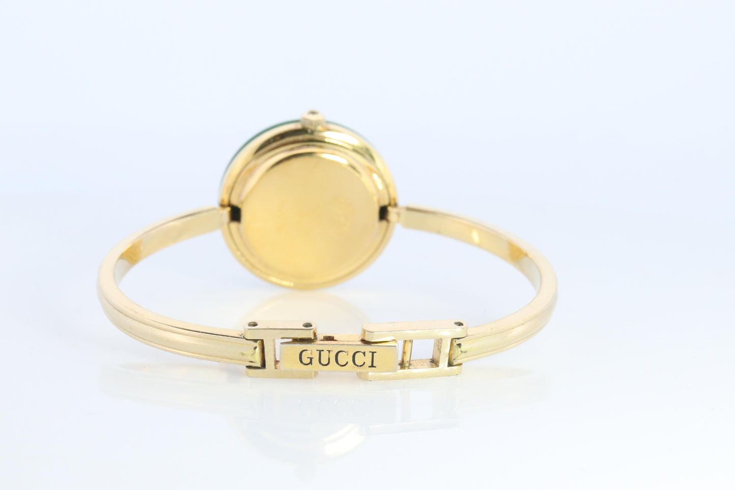 Vintage GUCCI Quartz 1100L Watch. Gucci Ladies Bangle Interchange 12 Bezel watch