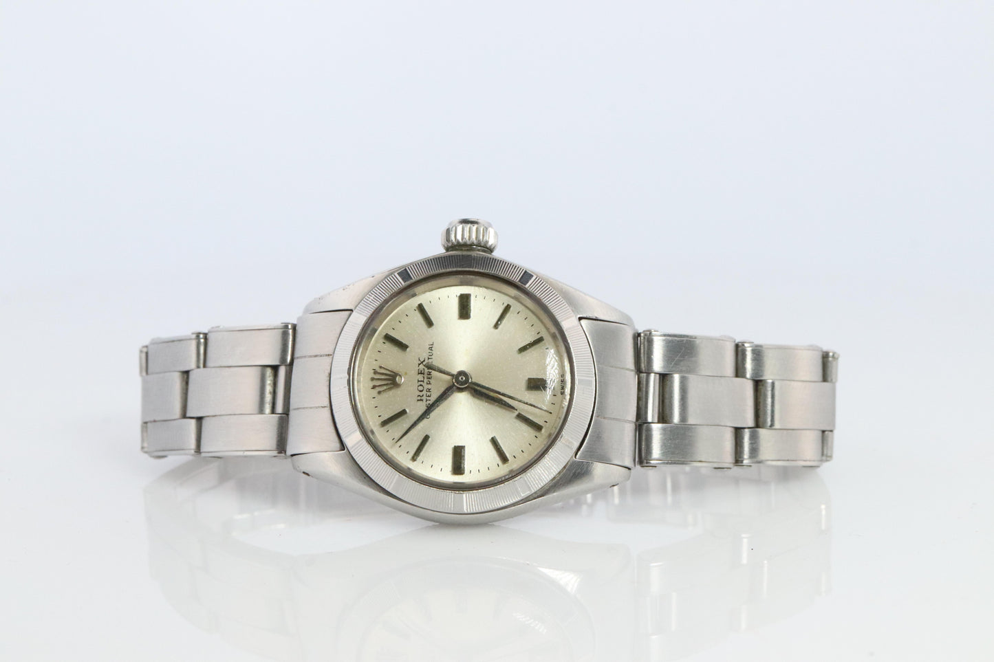 Genuine Rolex Oyster Perpetual Watch. Ladies ROLEX 6623 Automatic Wristwatch.