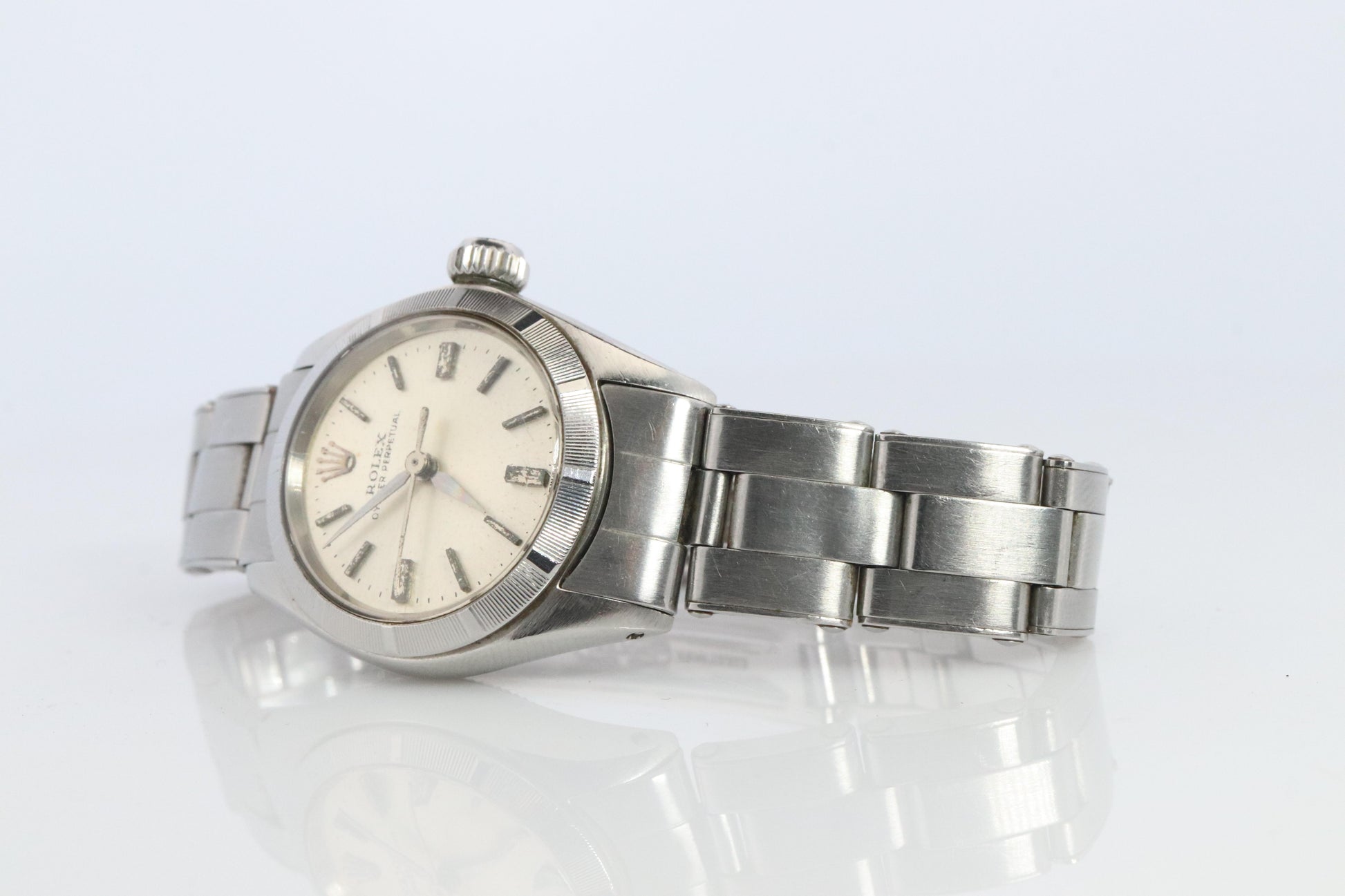 Genuine Rolex Oyster Perpetual Watch. Ladies ROLEX 6623 Automatic Wristwatch.