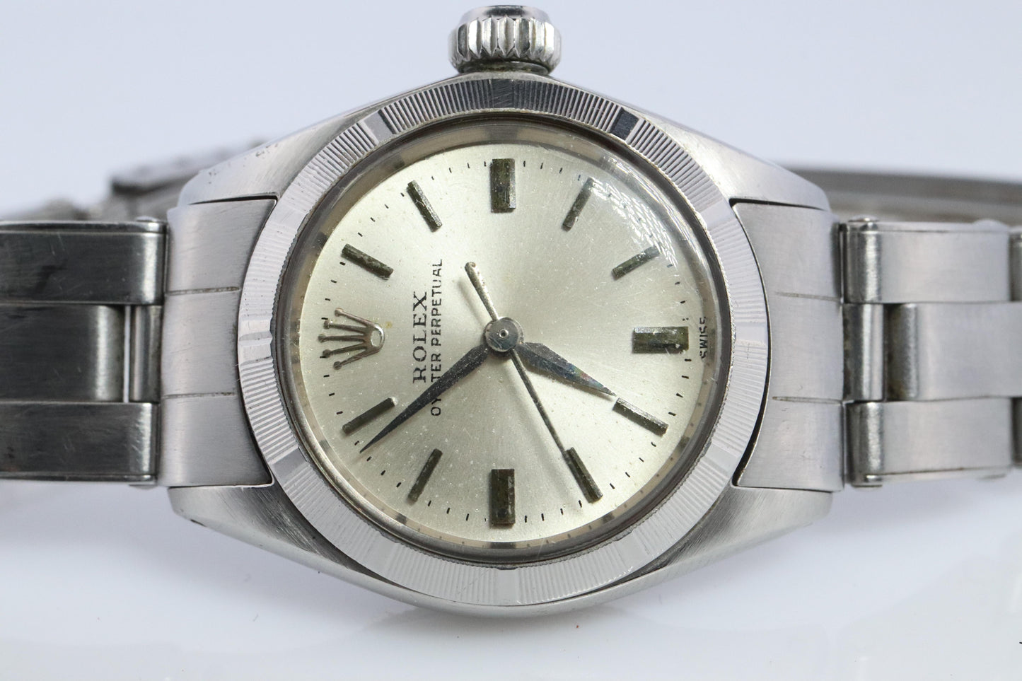 Genuine Rolex Oyster Perpetual Watch. Ladies ROLEX 6623 Automatic Wristwatch.