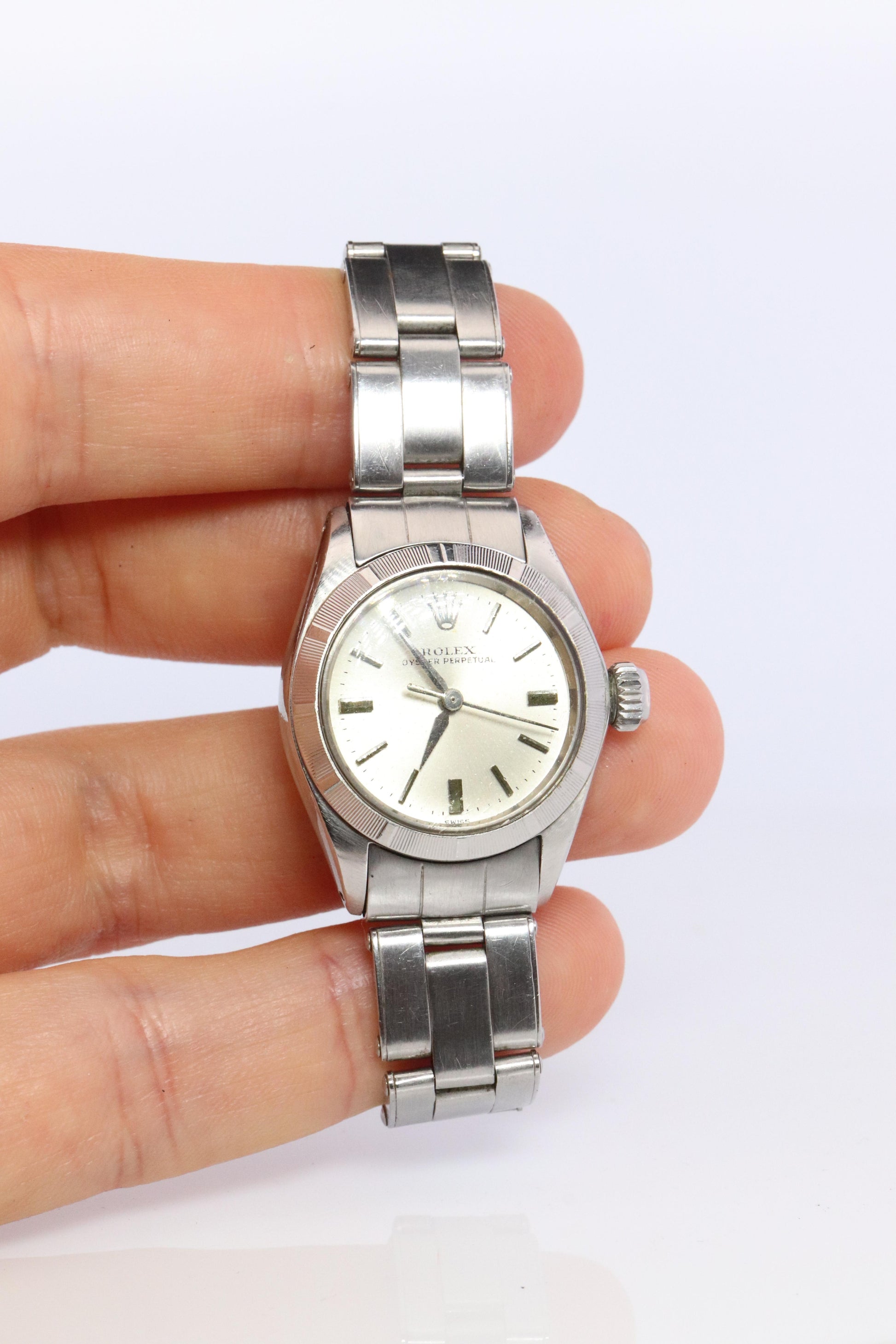Genuine Rolex Oyster Perpetual Watch. Ladies ROLEX 6623 Automatic Wristwatch.