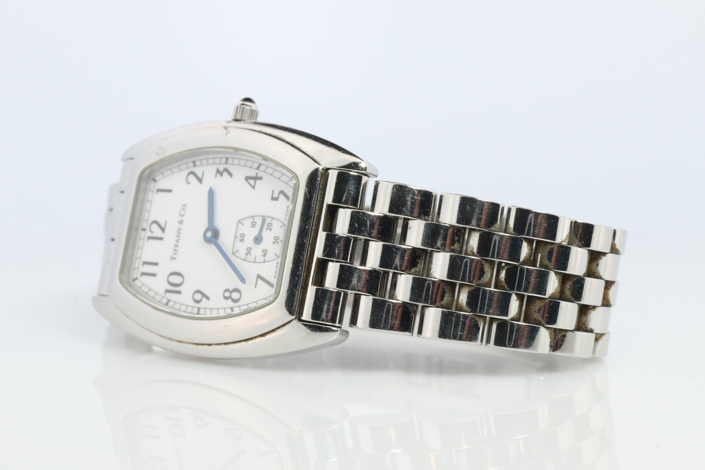Tiffany and Co Tonneau Classic Watch. Tiffany Ladies Quartz Watch.