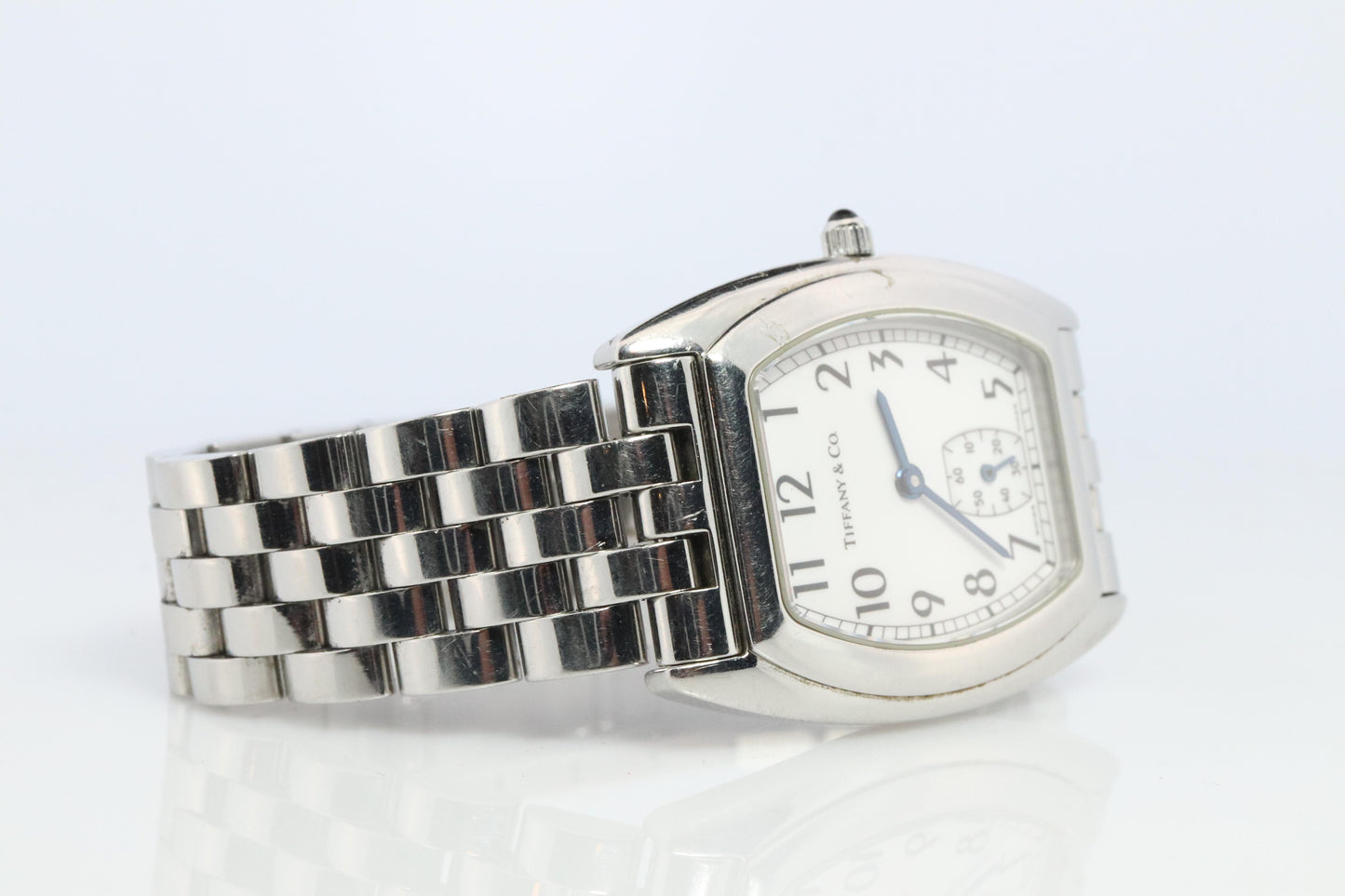 Tiffany and Co Tonneau Classic Watch. Tiffany Ladies Quartz Watch.